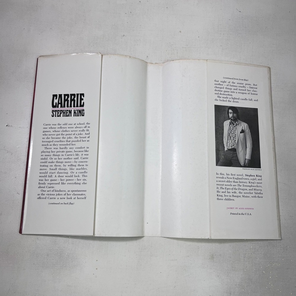 Carrie Stephen King Doubleday Hardcover 1974 Horror Fiction Vintage Book Club - Picture 7 of 13